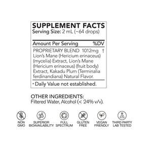 Lion's Mane Mushroom Extract - Buy 1, Get 1 FREE!